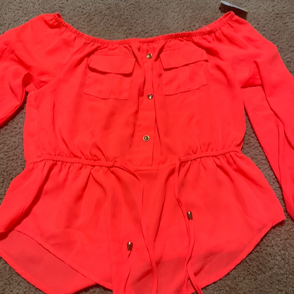 Bright vibrant pink top